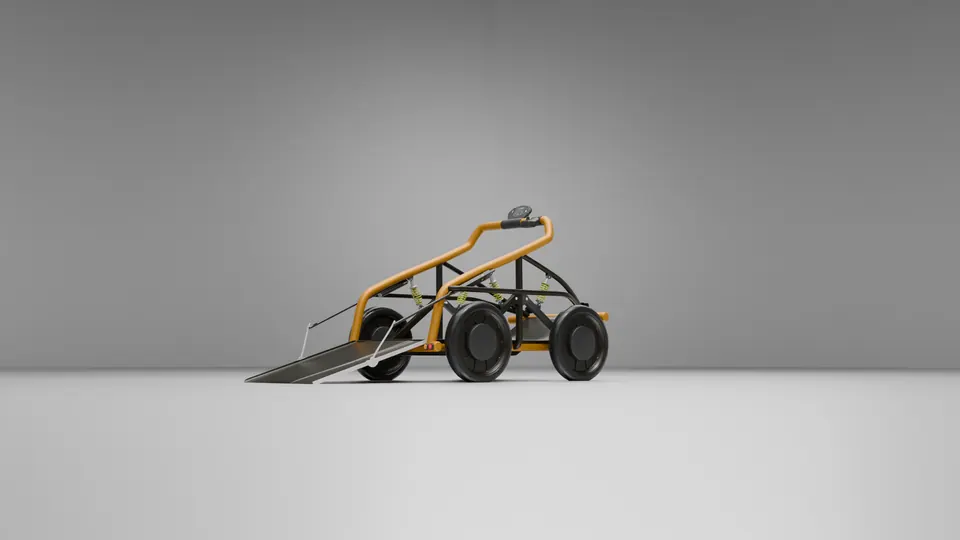 ARES: platform with loading ramp down