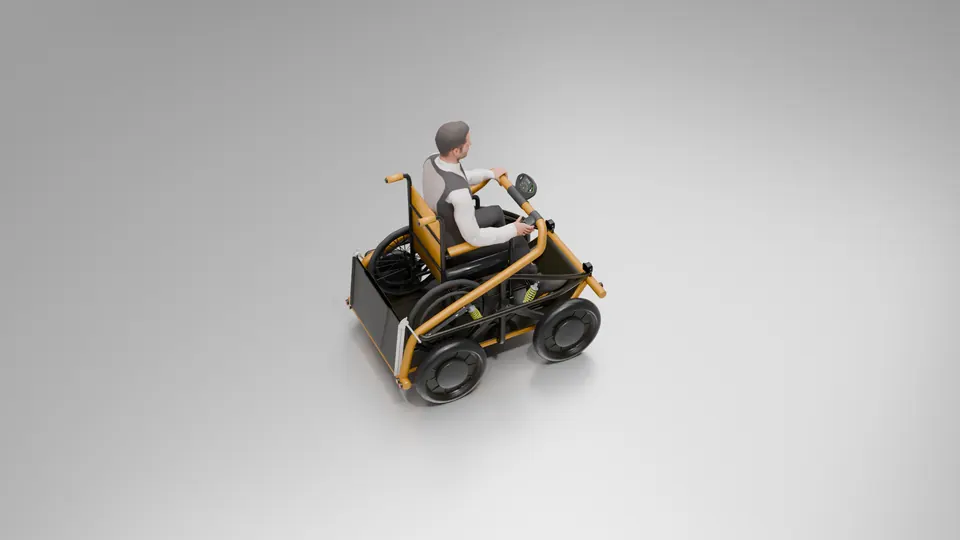 ARES: with rider, from above