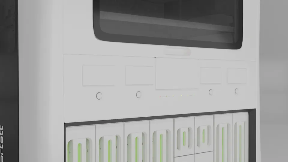 QORE by Quartett: close view of the lower panel